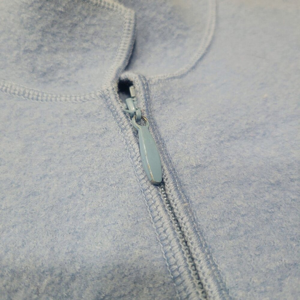 Eileen Fisher Boiled Wool Zip Collared Petite Jacket Boxy Blue - Size PS - Picture 9 of 12